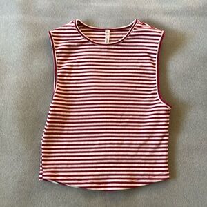Sunday Best Stripped Cropped Tank